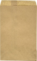 100 Natural Kraft Merchandise Bags, 5x7-1/2, No Gusset by WCI