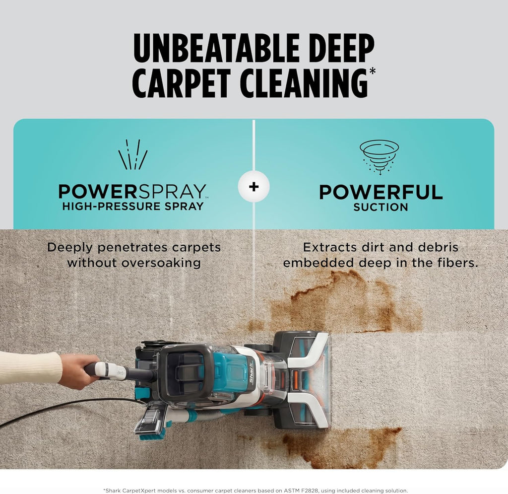 CarpetXpert StainStriker Carpet & Upholstery Cleaner, 3 Tools, EX201 | For Carpet, Upholstery & Rugs, Dirt, Tough