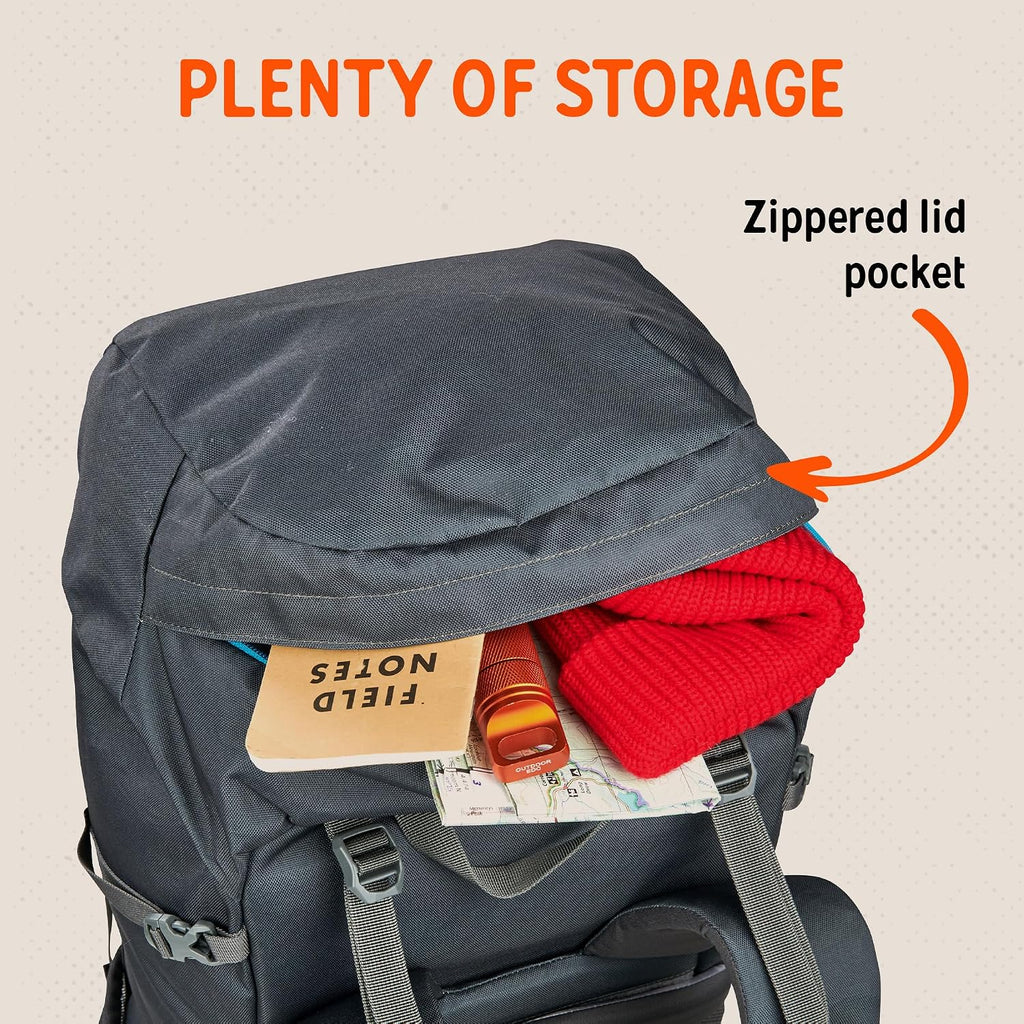 Kelty Asher Backpack, Daypack to Multi-Day Backpacking Capacity, Hiking, Lightweight Travel Pack, Internal Frame (65L