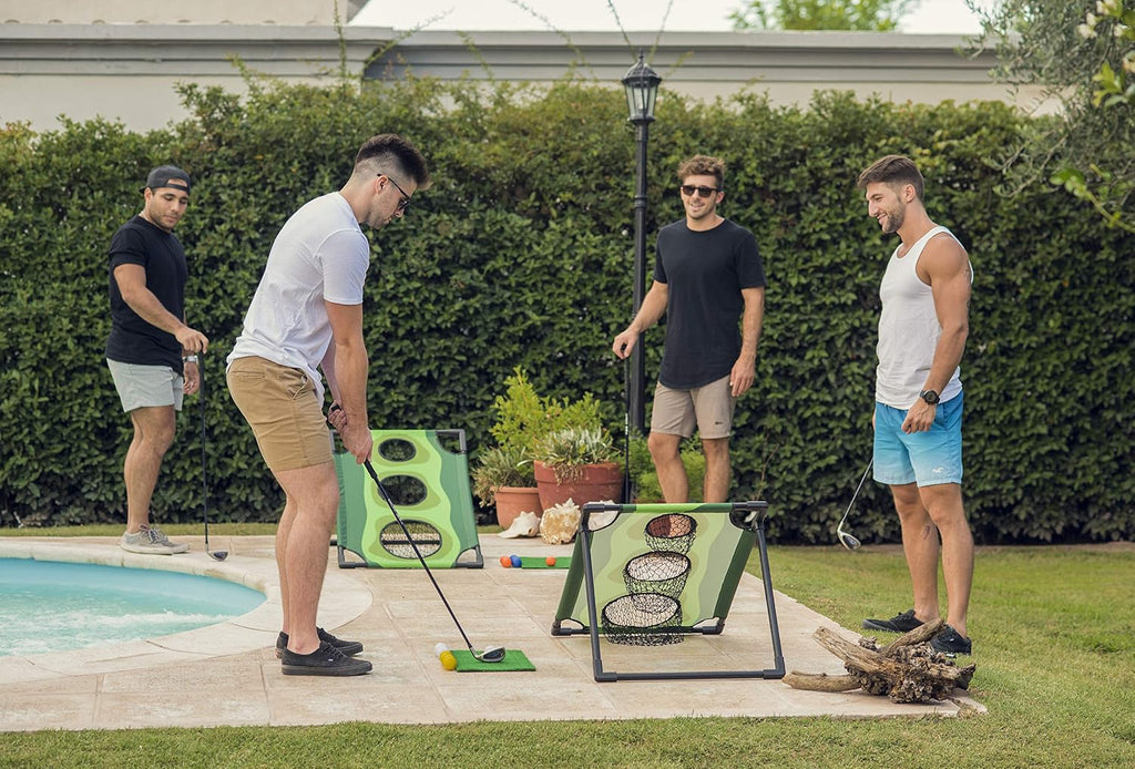 Par 1 Backyard Golf Cornhole Game, Golf Gifts for Men, Golf Accessories for Men, Golf Chipping Game, Golf Equipment