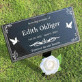 Custom Headstones for Graves Memorial Stone Personalized Temporary Grave Marker for Cemetery for Humans Tombstones