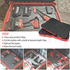 Foam Inserts Fits Milwau-kee Packout 48-22-8424