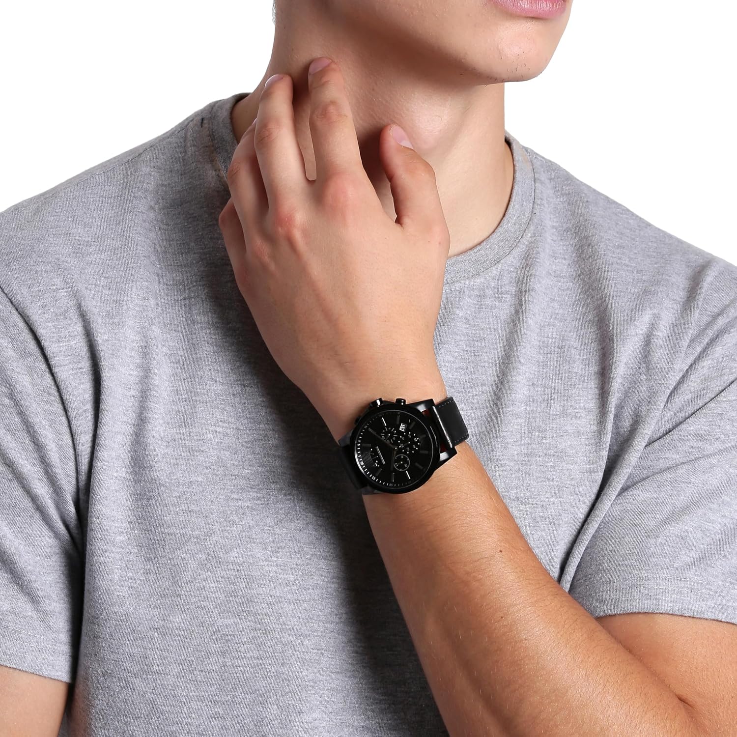 A|X Stainless Steel Chronograph Watch for Men