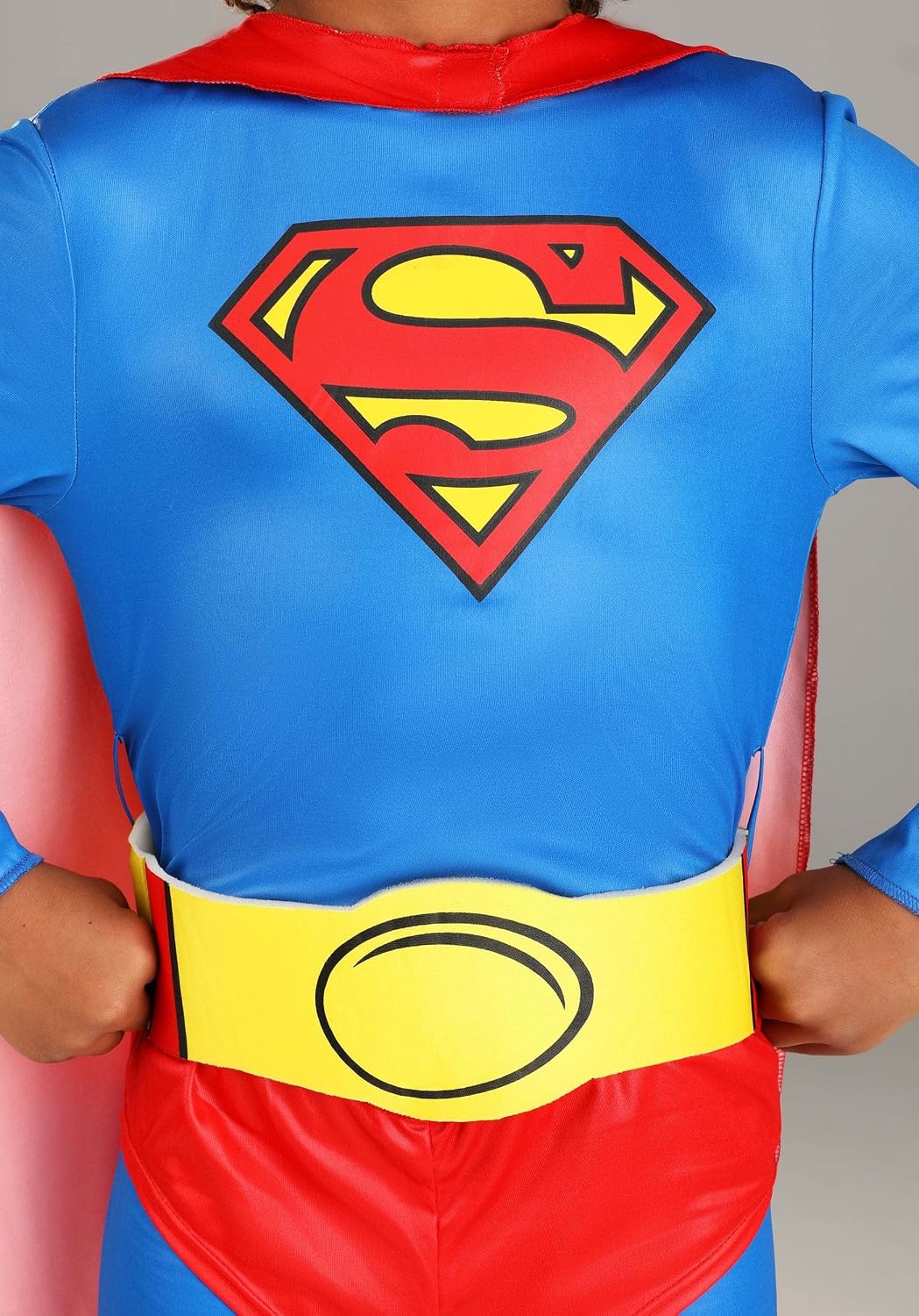 Kid's Classic Superman Costume for Boy's - Child DC Comic Superhero Suit with Cape, Briefs, Belt, & Boot Covers