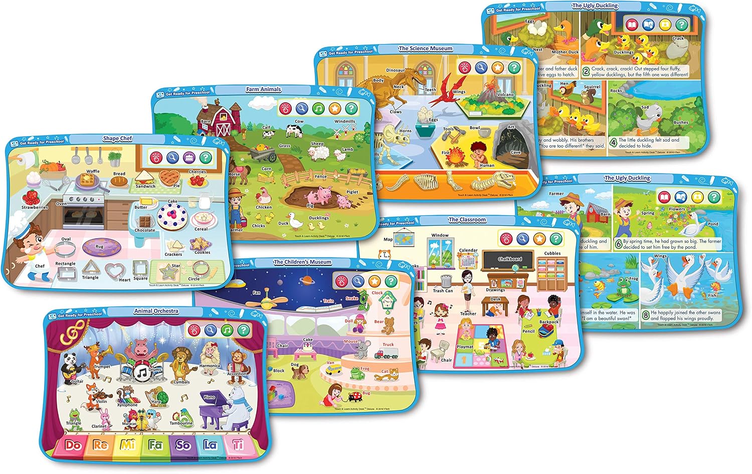 Touch and Learn Activity Desk Deluxe Expansion Pack for Preschoolers