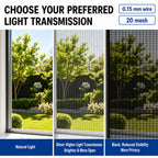 47in x 10ft Black 304 Stainless Steel Window Screen Mesh Roll
