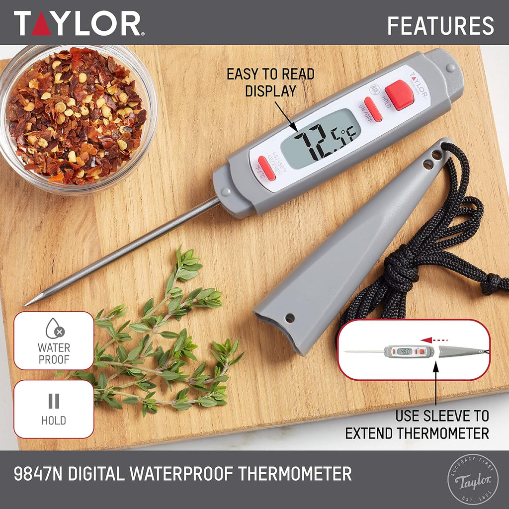 9847 Waterproof Digital Instant Read Meat Thermometer