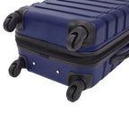 4 Piece Miami Luggage and Packing Cubes Set, Blue