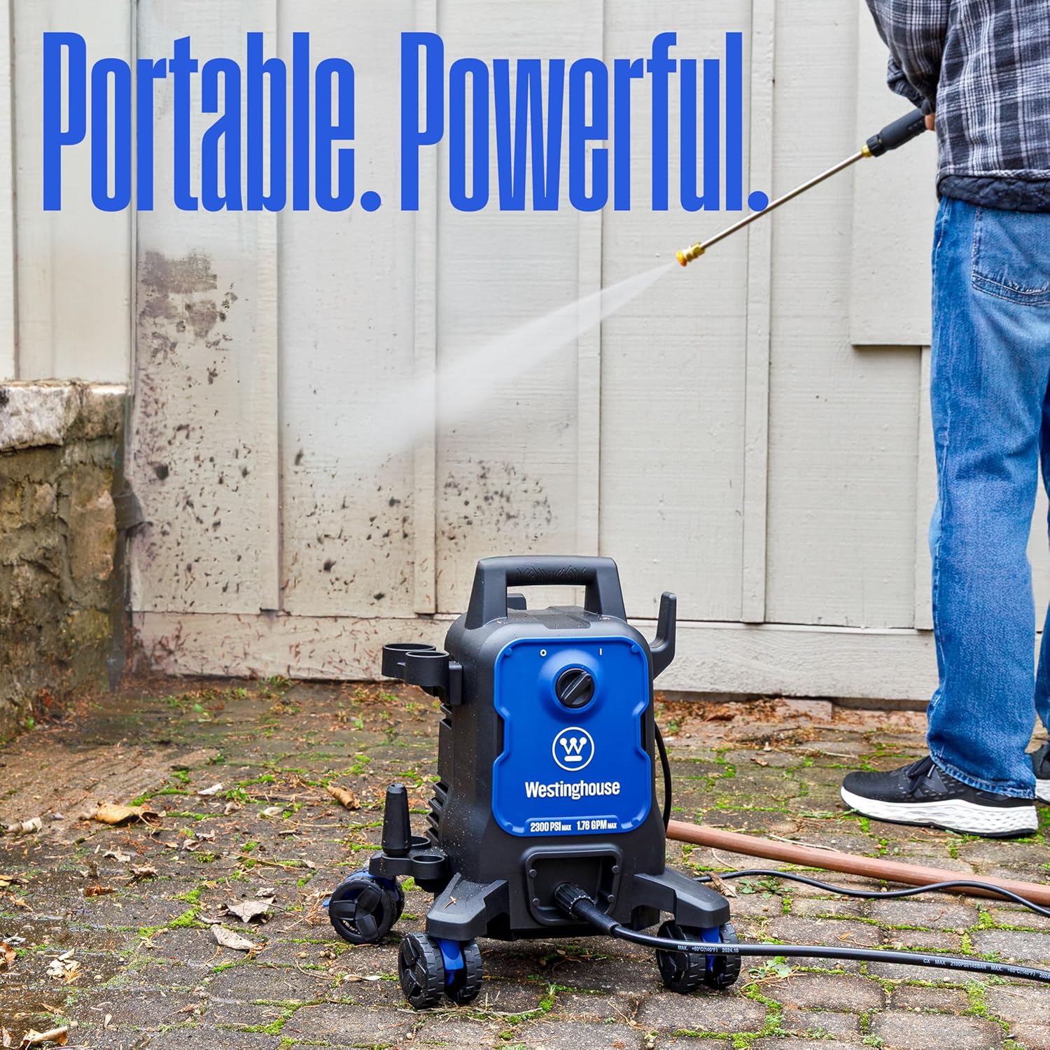 ePX3100 Electric Pressure Washer, 2300 Max PSI 1.76 Max GPM with Anti-Tipping Technology, Onboard Soap Tank