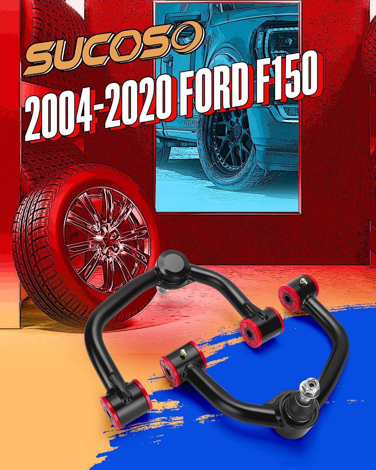 2-4in F150 Upper Control Arms, Front Steel Control Arm for F150 2004-2020