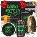 Beard Kit w/Natural Ingredients Beard Oil,Balm,Comb,Scissor | Guide e-Book,Christmas Stocking Stuffers Gifts Ideas