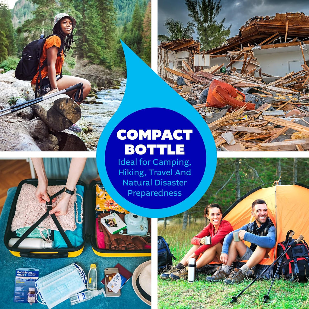 Water Purification Tablets, Portable and Effective Water Purification Solution for Camping, Hiking, Emergencies