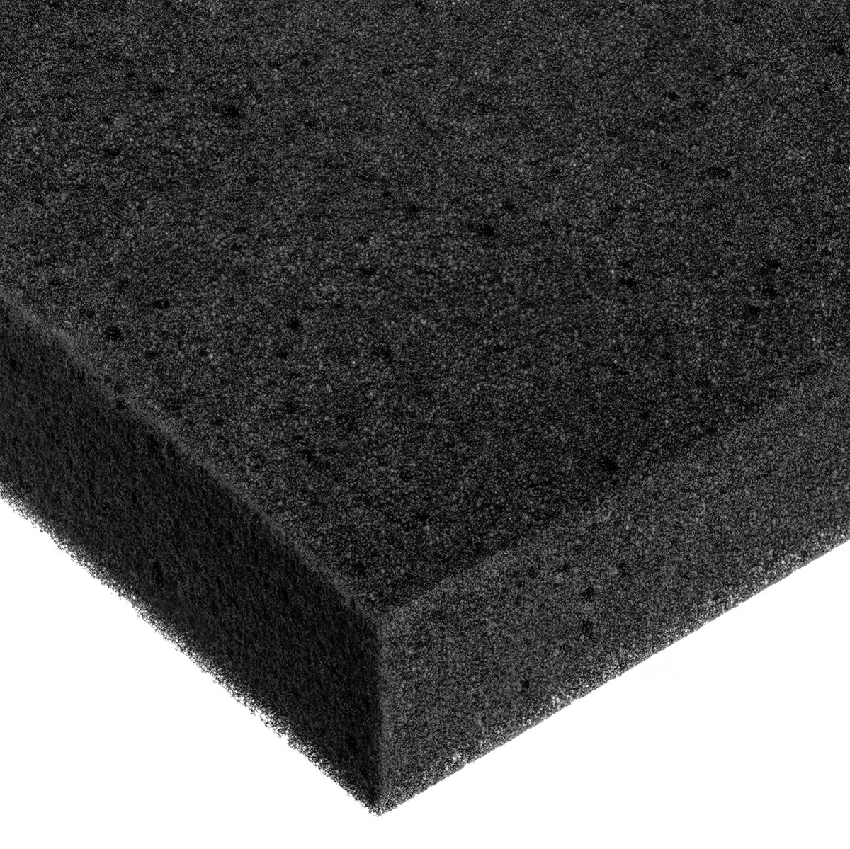 Soft Natural Sponge Foam Sheet, Open Cell, 22 lbs/cu. ft., Acrylic Adhesive, 1/8 in Thick x 12 in Wide x 12 in Long