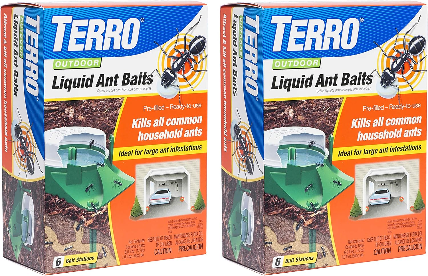 T1806SR 2-Pack Outdoor Liquid Ant Baits-12 Traps