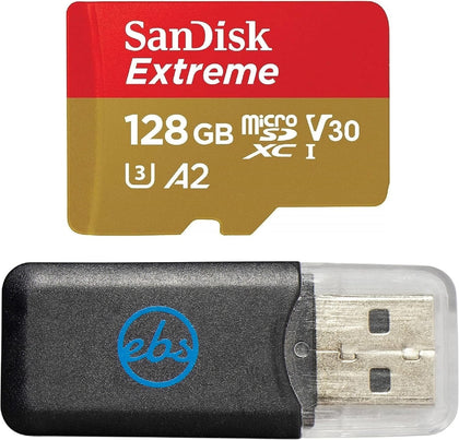SanDisk 128GB Micro SDXC Extreme Class 10 MicroSD Card for DJI Drones | Works with Mini 3 Pro, DJI Remote Controller