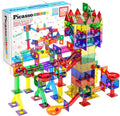 100 Piece Marble Run Magnetic Tiles Race Track STEM Ages 3+