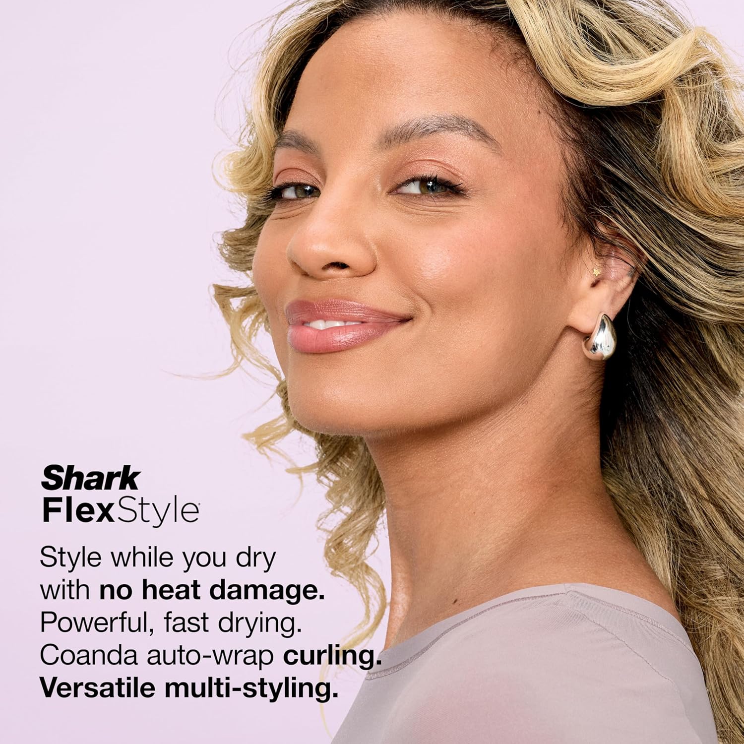 FlexStyle | Air Multi-Styler & Drying System | Hair Dryer Brush for Blowouts with Coanda Auto- Wrap Curlers, Oval &