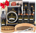 Beard Kit Gifts for Men, 3 Natural Beard Oil, Gently Soothes Itch & Dryness | Complete Beard Care & Grooming Kit with