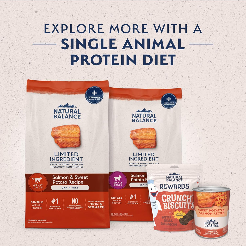 Limited Ingredient, Dog Food, Salmon & Sweet Potato, 12 lb