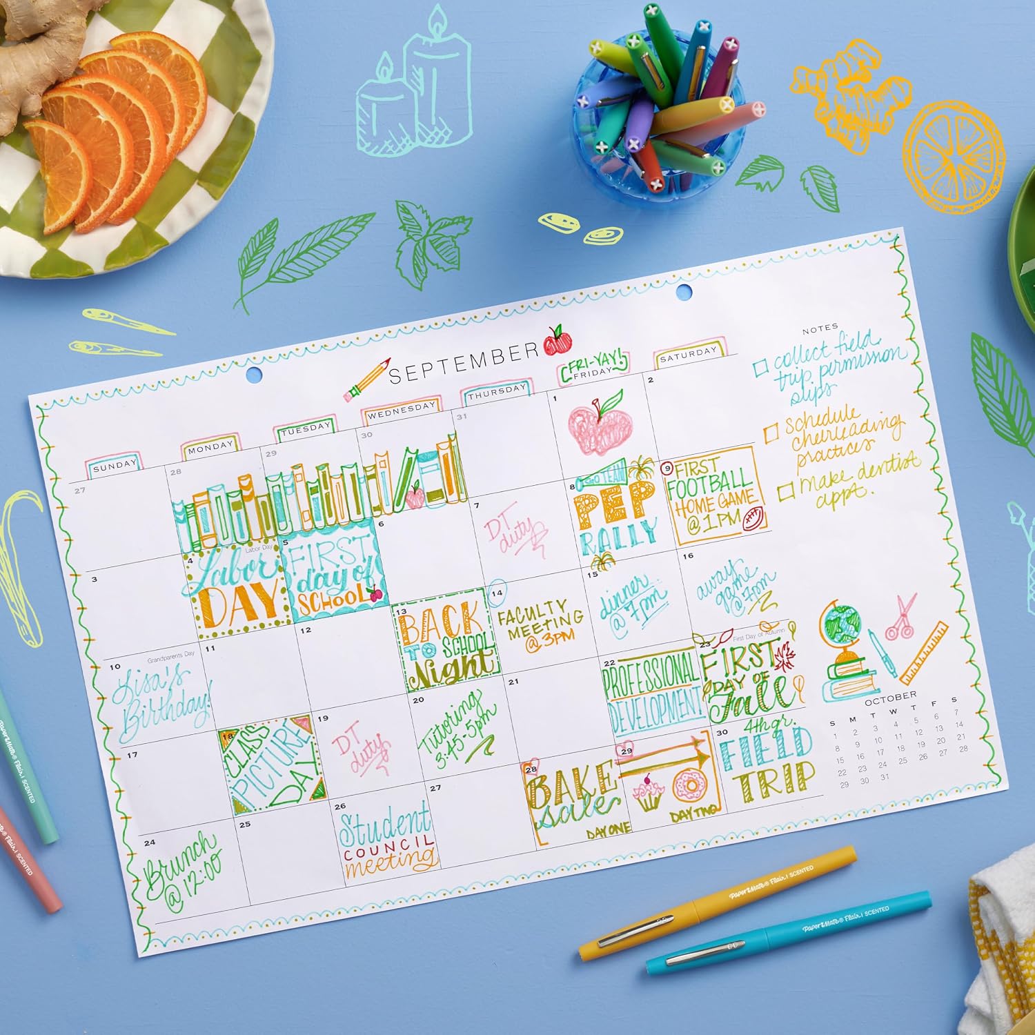 Flair Nature Escape Scented Felt Tip Pens, Medium Point (0.7mm), Assorted Colors, 16 Count - Perfect for Journaling