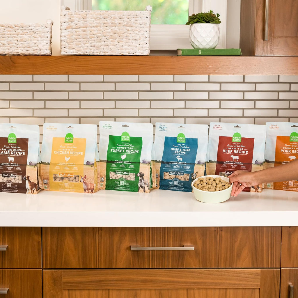 Freeze Dried Raw Dog Food, Humanely Raised Meat Recipe with Non-GMO Superfoods and No Artificial Flavors or