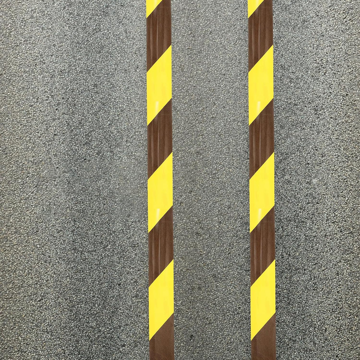 1 Roll Floor Marking PVC Warning Tape Black Yellow
