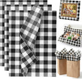 100 Sheets Black and White Checkered Tissue Paper, 10 X 14 inches