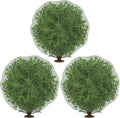 3 Pcs Deer Netting for Shrubs- 7.8 x 7.8 Ft Deer Plant Netting Cover- Reusable Garden Plants Mesh Netting to Protect