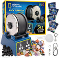 National Geographic 3 Lb. Rock Tumbler Kit for Kids and Adult Beginners | 3 Lb. Capacity Barrel, 3-Speed Motor, 9-Day