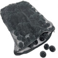 300 Count 1.5 Inch Large Bio Balls Filter Media - Includes 18x14 Mesh Bag with Easy Access Zipper - Perfect Bio Balls