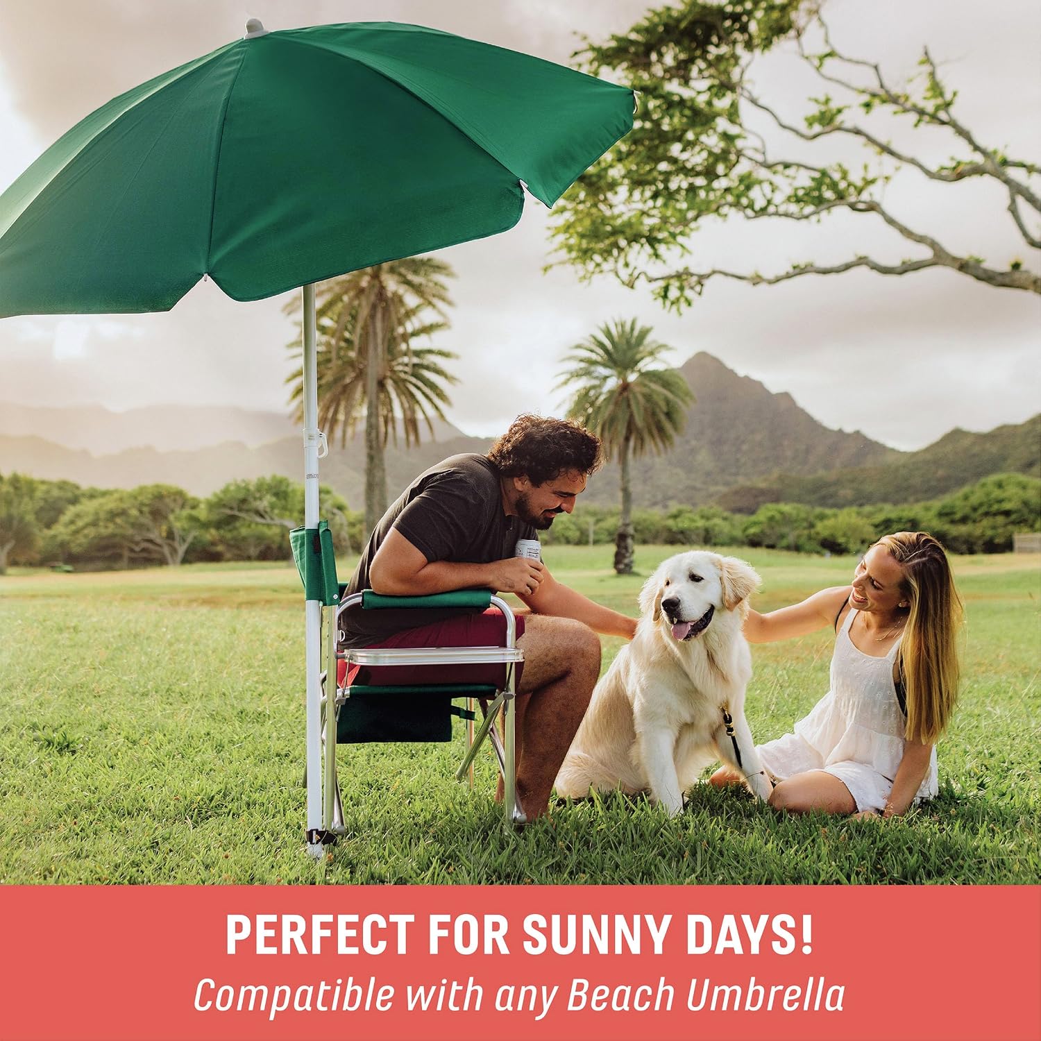 Sports Chair with Side Table and Armrest Caddy, Lightweight Aluminum Folding Outdoor Camping Chair for Adults