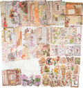 200 Piece Vintage Ephemera Bundle - Paper & Sticker Kit for Junk Journaling, Scrapbooking, Planners, Bullet Journals
