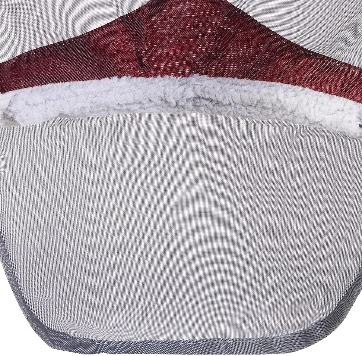CareMaster Pro Luminous Horse Fly Mask Large Eye Space Long Nose with Ears UV Protection for Horse Red Full Size