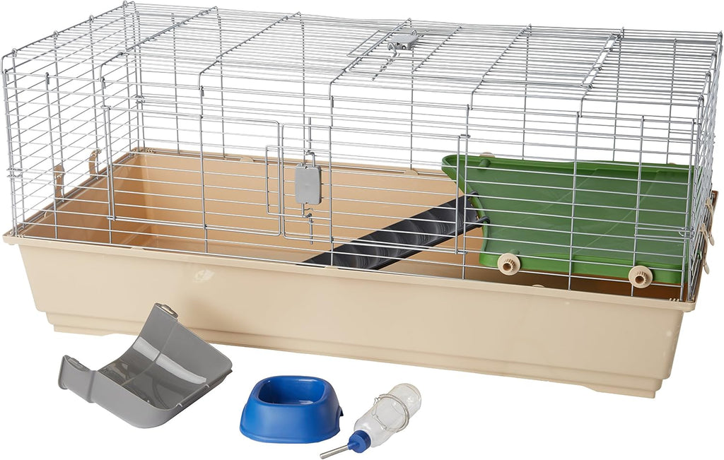 Top Access Small Animal Habitat for Rabbit, Guinea Pig, Ferret & Chinchilla with Accessories, Jumbo, 48.6"L x 26.6"W