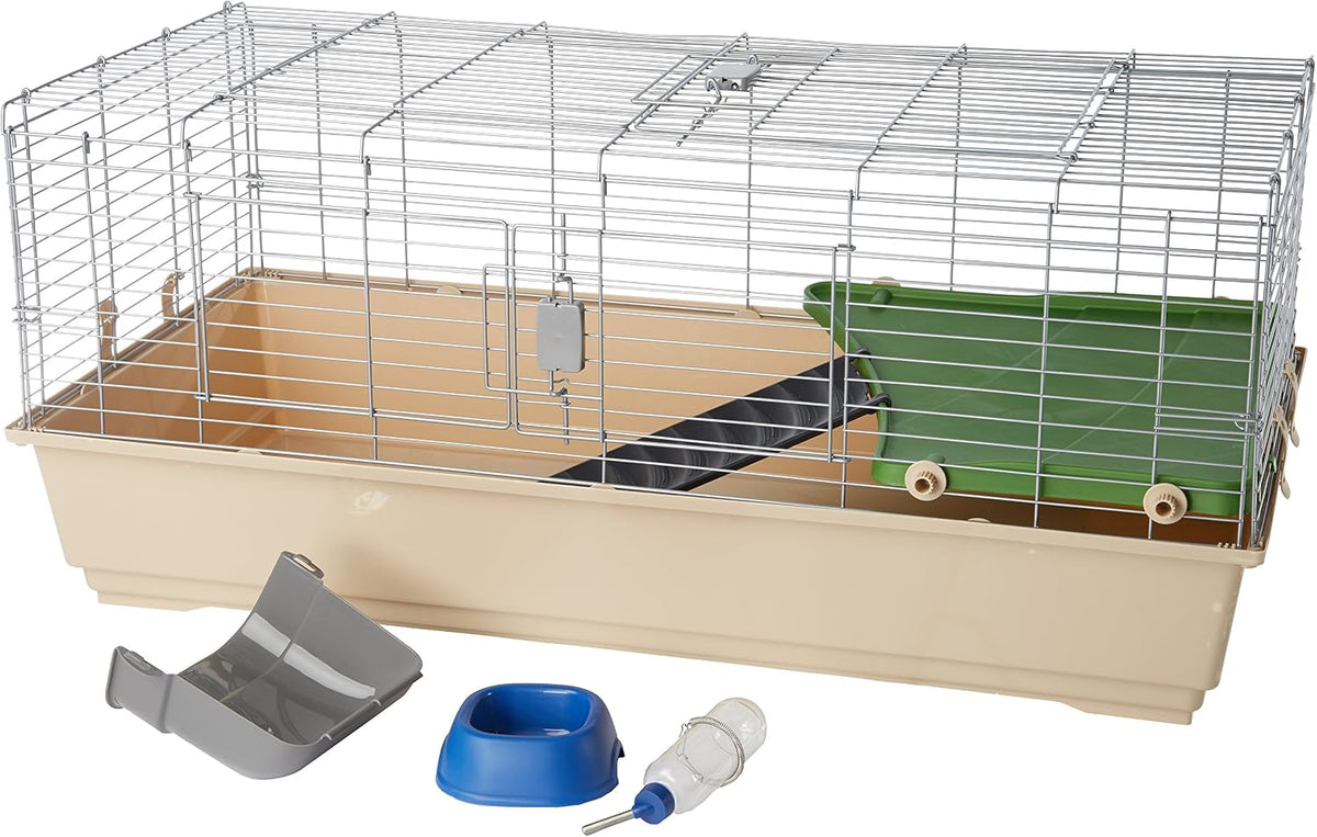 Top Access Small Animal Habitat for Rabbit, Guinea Pig, Ferret & Chinchilla with Accessories, Jumbo, 48.6"L x 26.6"W