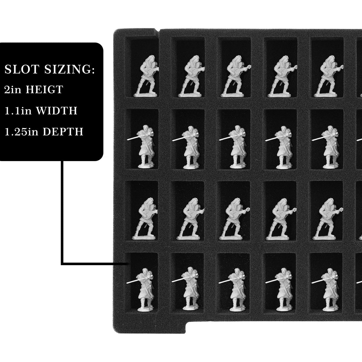 Miniature Storage Figure Case, Purple, 108 Slot