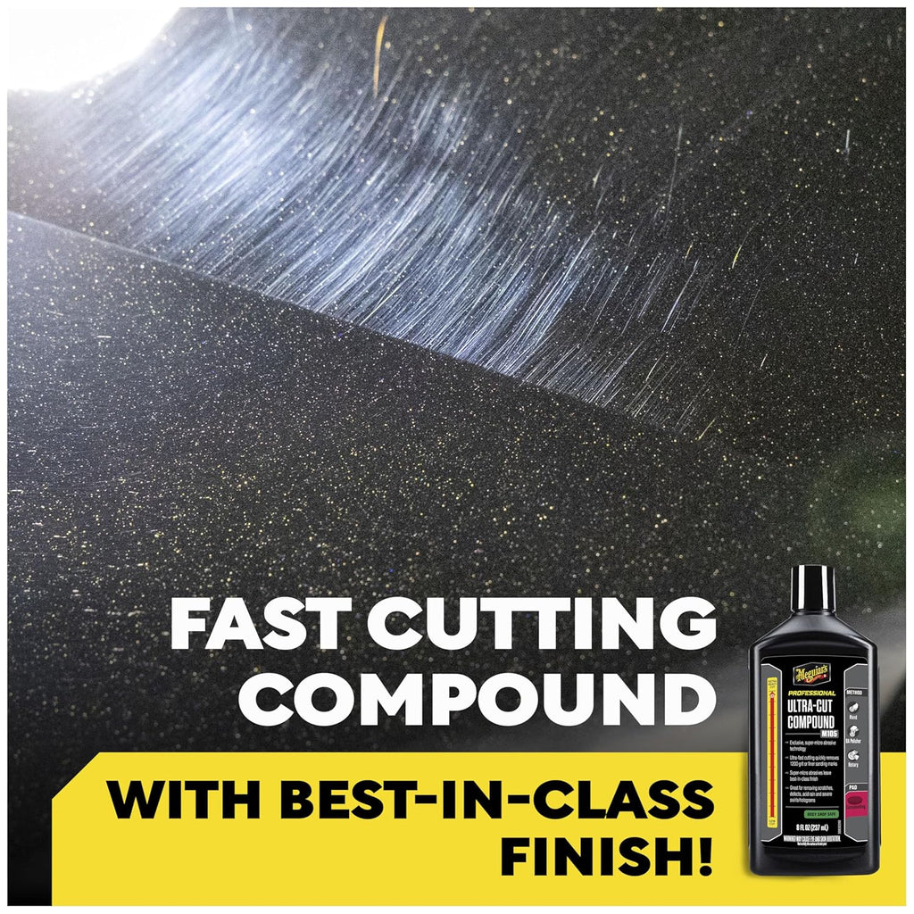 Professional M105 Ultra Cut Compound, 8oz | Car Rubbing Compound , Removes Scratches & Heavy Swirls , Adds Shine