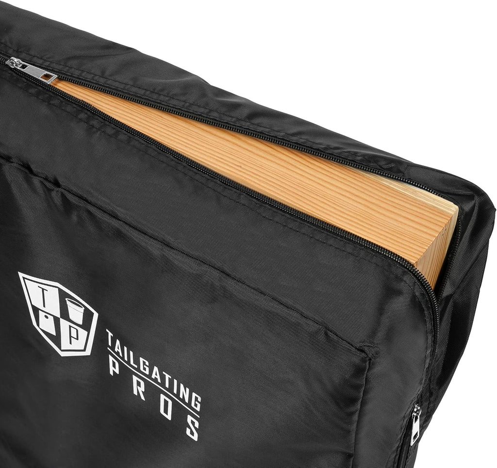 Cornhole Board Set w/Bean Bags and Carrying Case - 4'x2' Corn Hole Toss - Tournament and Lightweight Options