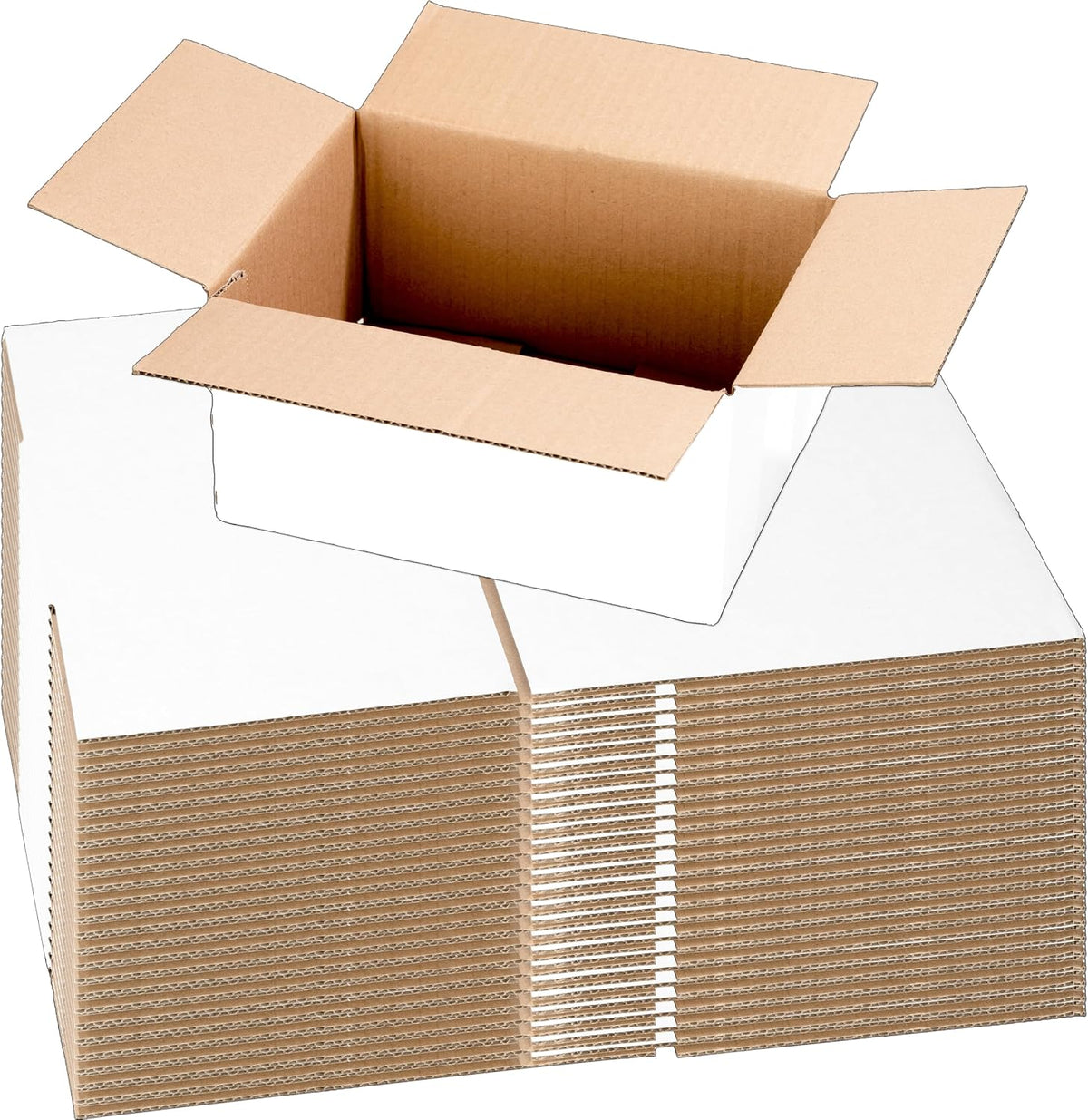 Sturdy 8x6x4" Cardboard Shipping Boxes (45 Pack) Value Bundle