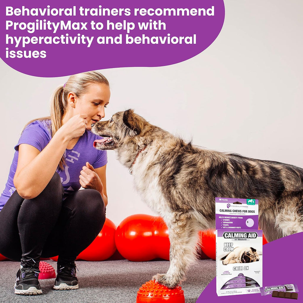 ProgilityMAX Maximum Strength Calming Aid Bars with Melatonin for Dogs