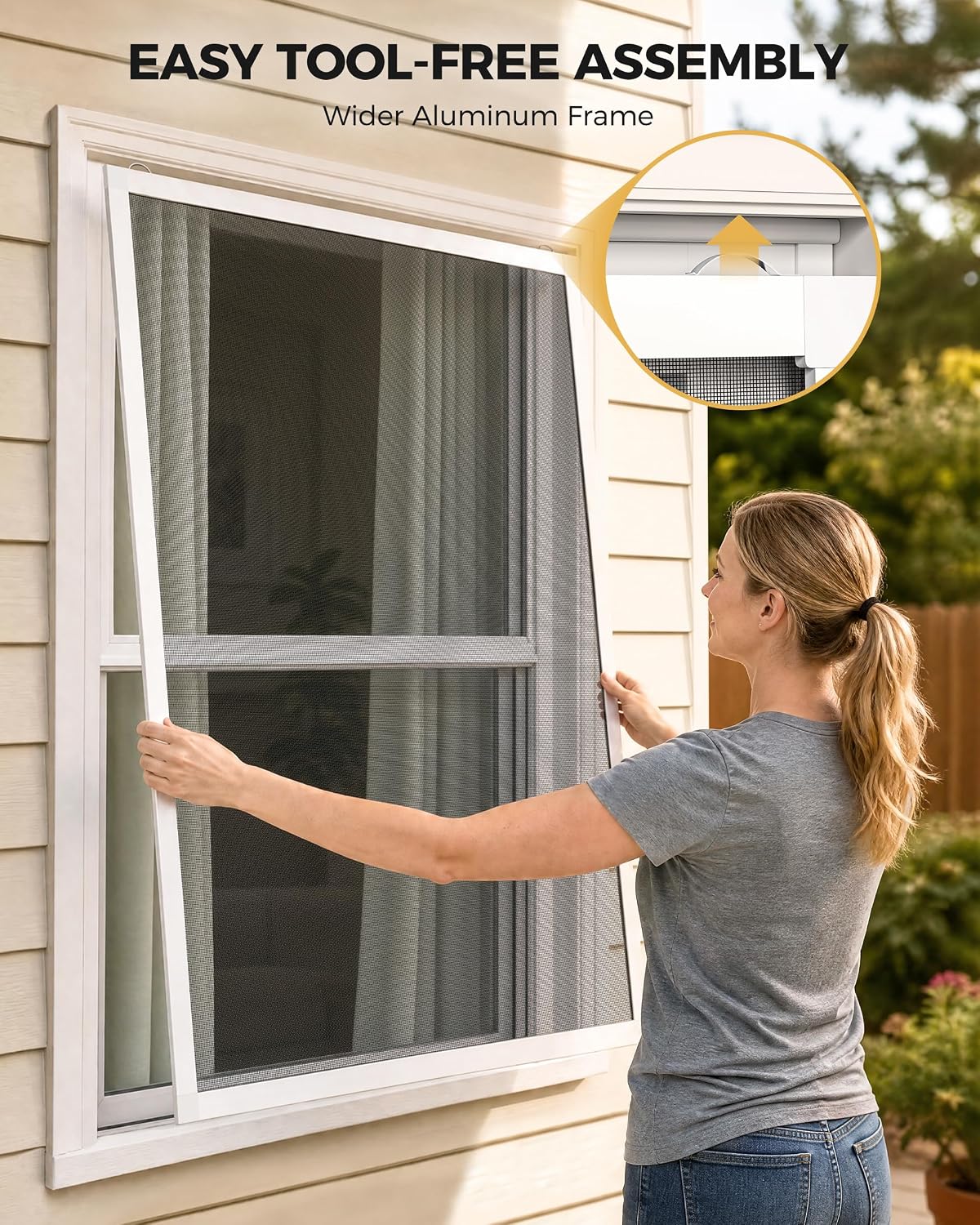 Window Screen Kit, Adjustable Window Screen Frame Kit