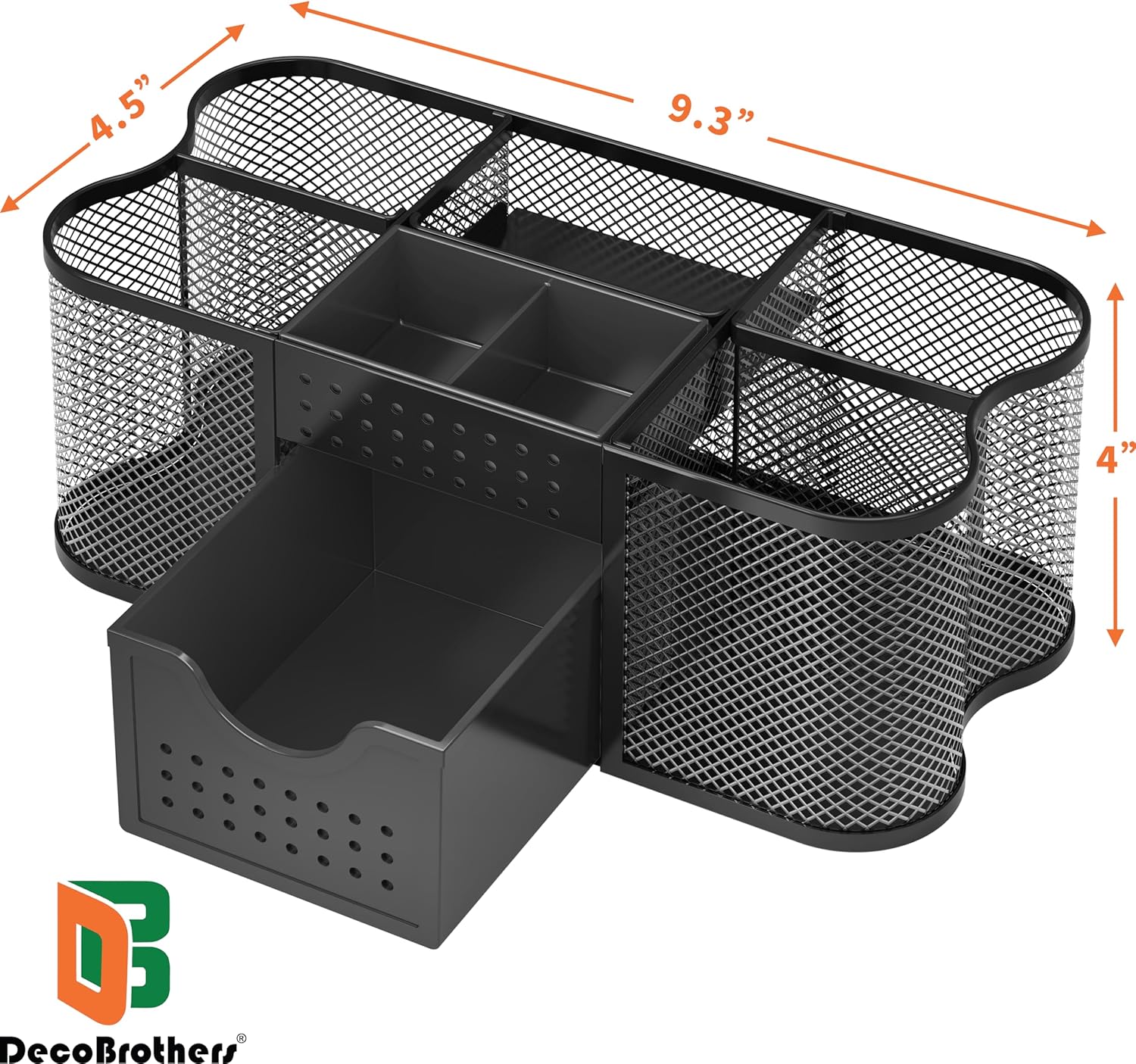 Desk Organizers Pen Holder Office Caddy Storage, Black
