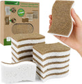 12 Pack Natural Kitchen Sponges, Cellulose Coconut & Non-Scratch