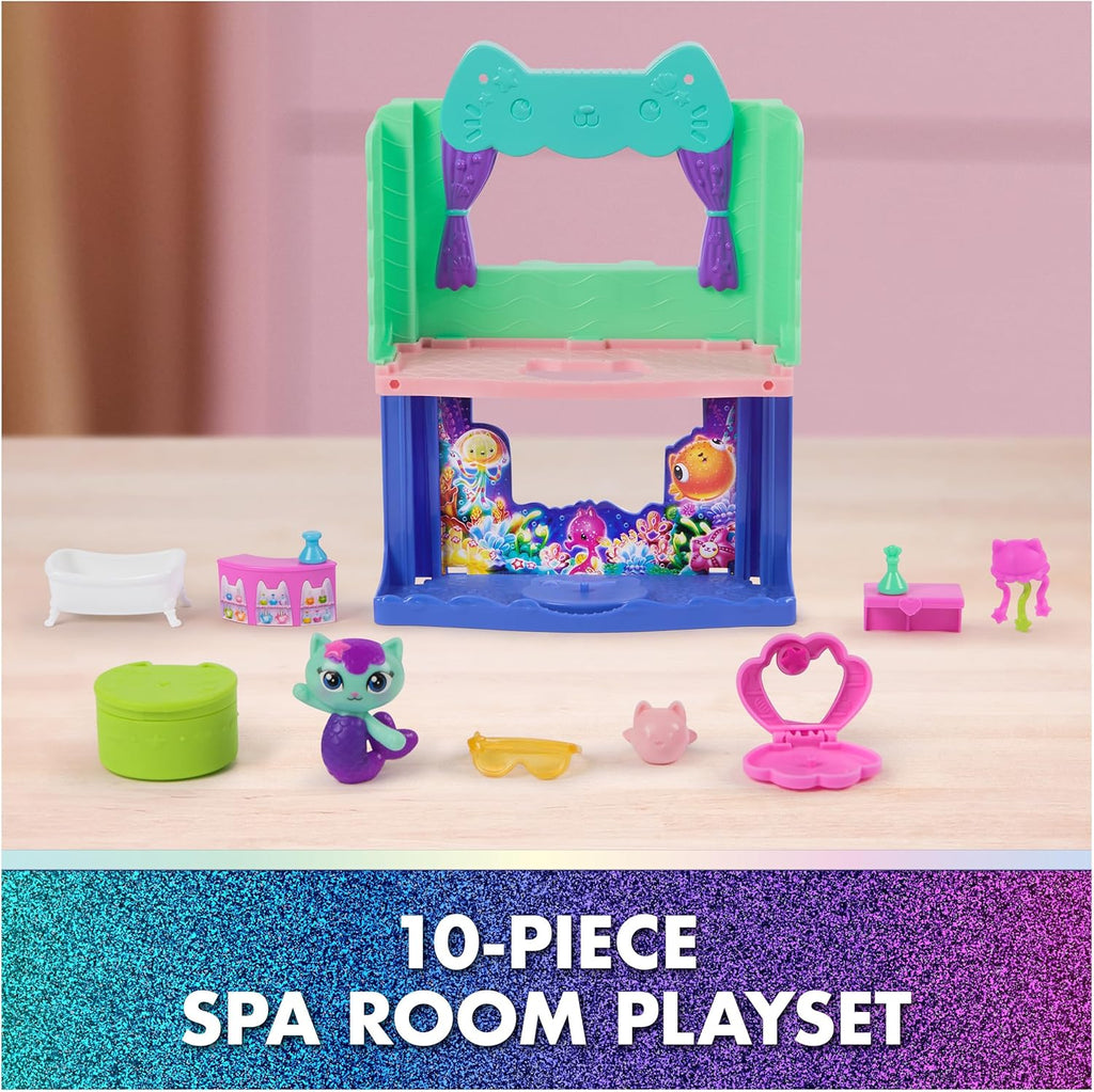 Gabby's Dollhouse: The Movie, MerCat's Spa-wesome Bathroom, Toy Figure, Dollhouse Accessories & Surprise Toy, Kids