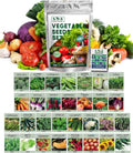 14,500+ Vegetable & Fruit Seeds - 33 Heirloom Varieties for a Bountiful Garden - Grow Tomatoes, Lettuce, Beans, More