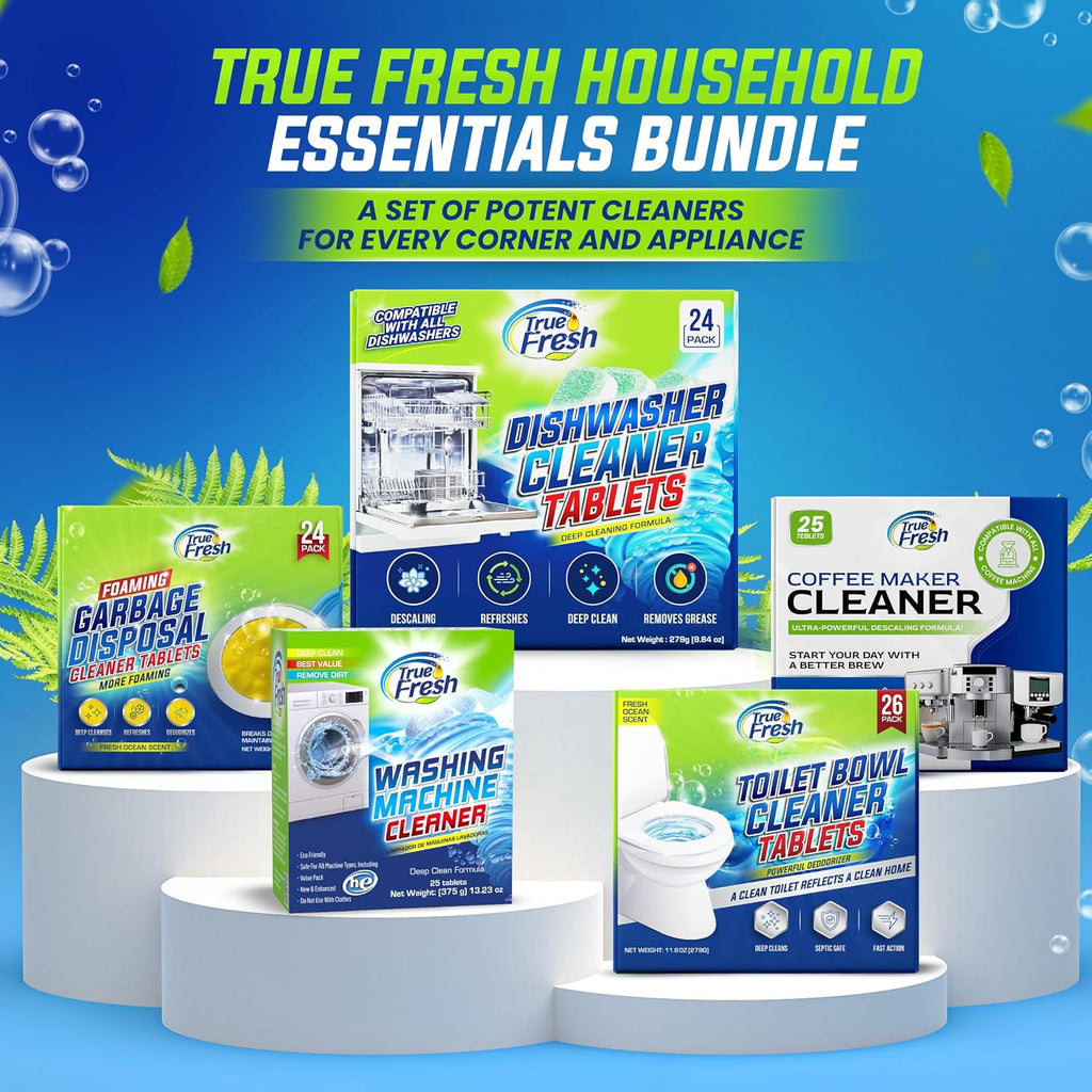 Dishwasher Cleaner & Deodorizer Tablets, 24-Pack