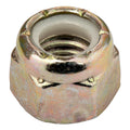 9/16"-12 (10 Pack) Grade 8 Hex Nylon Insert Lock Nut, Coarse Thread, Yellow Zinc by Makers Bolt