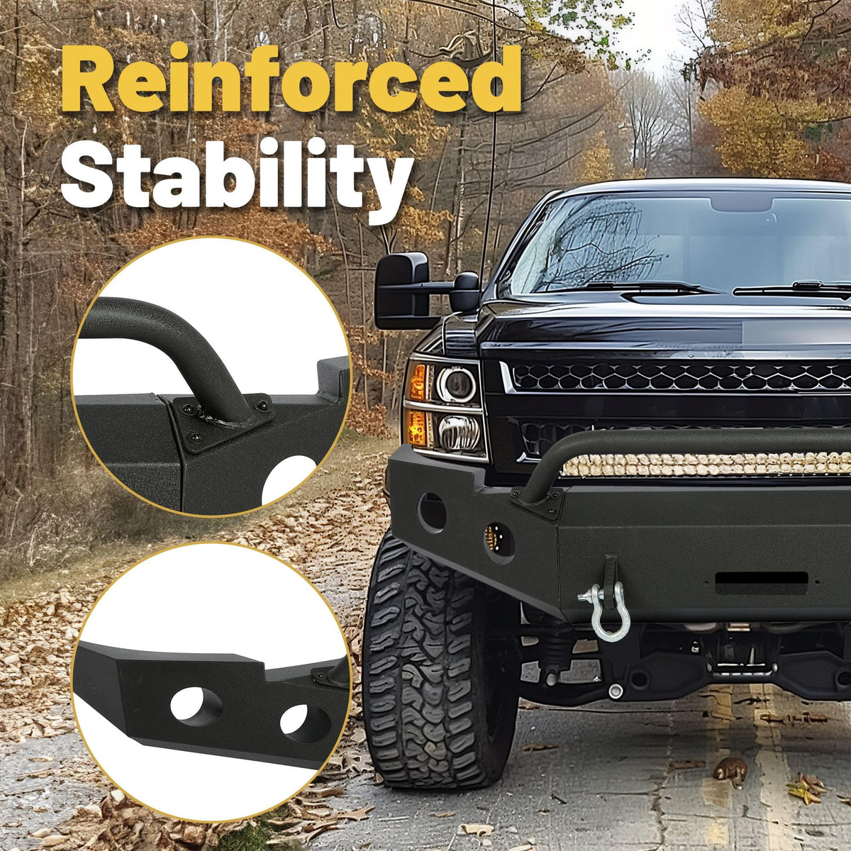 ECOTRIC Bumper Compatible with 2007-2013 Silverado