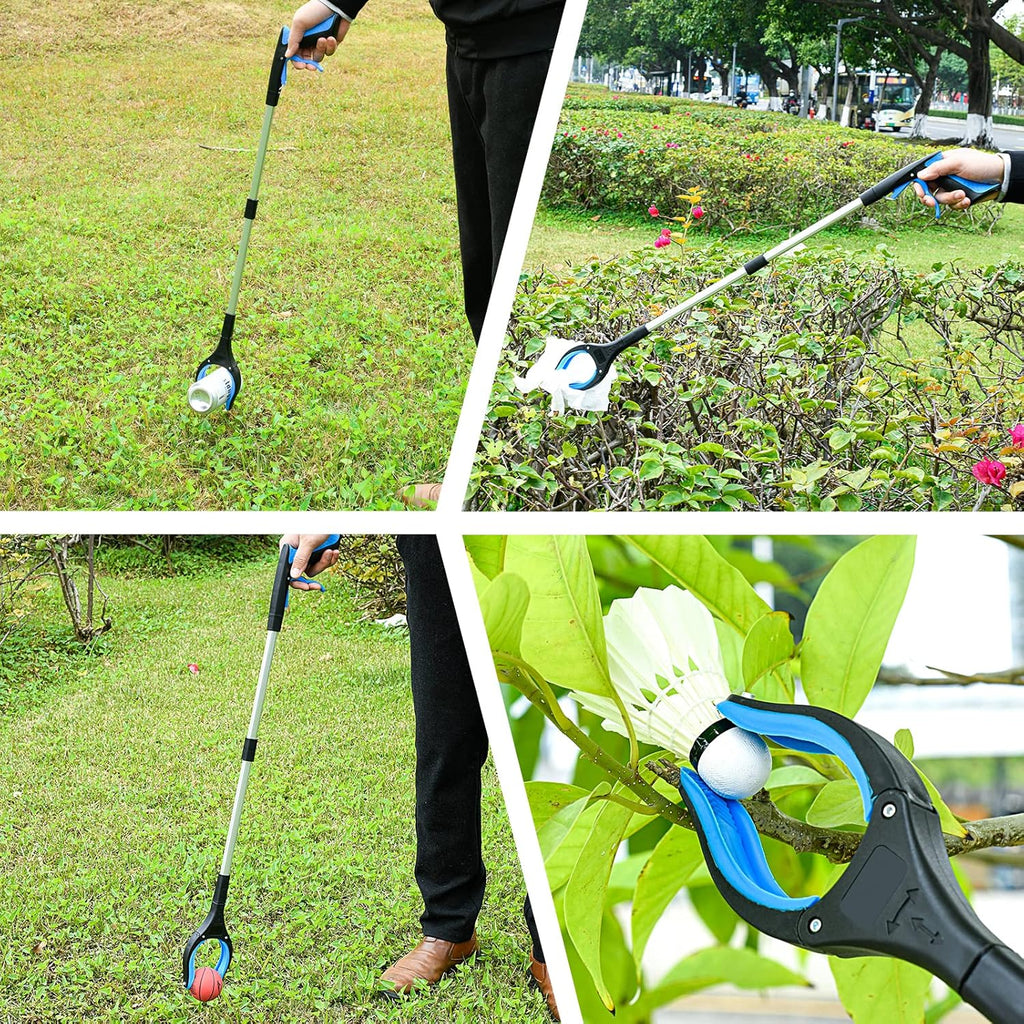 2-Pack Grabber Reacher Tool,32 Inch Foldable Reacher Grabber Pickup Tool with Strong Grip Magnetic,360°Rotating