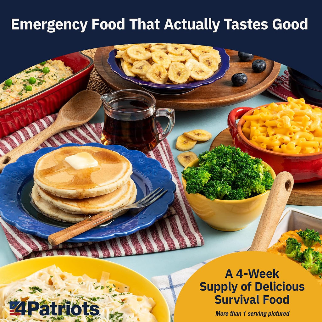 4-Week Survival Food Kit: Emergency Food Supply Designed to Last 25 Years, 192 Servings